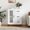 vidaXL Buffet blanc 69,5x34x90 cm bois d'ing&eacute;nierie