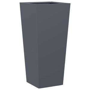 vidaXL Jardini&egrave;re anthracite 35x35x75 cm acier