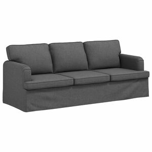 vidaXL Canap&eacute; Gris fonc&eacute; 201 x 80 x 85 cm tissu
