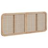 vidaXL T&ecirc;te de lit avec t&ecirc;te de lit Naturel 140 x 55 x 3 cm Rotin