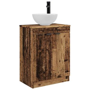 vidaXL Meuble de salle de bain avec &eacute;vier Bois ancien 54 x 35 x 83 cm