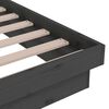 vidaXL Cadre de lit sans matelas gris bois massif 140x190 cm