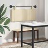 vidaXL T&ecirc;te de lit suspendue Montage mural Cr&egrave;me 110 x 55 x 5 cm tissu