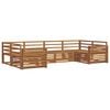 vidaXL Ensemble de canap&eacute;s d'ext&eacute;rieur 6 pc Naturel