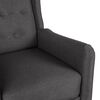 vidaXL Fauteuil inclinable Gris fonc&eacute; Tissu