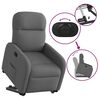 vidaXL Fauteuil inclinable Gris fonc&eacute; Tissu