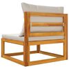 vidaXL Salon de jardin avec coussins 2 pcs bois massif acacia