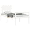 vidaXL Lit pour personne &acirc;g&eacute;e et t&ecirc;te de lit 90x200 cm bois massif