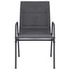 vidaXL Ensemble &agrave; manger d'ext&eacute;rieur 5 pcs Acier Anthracite