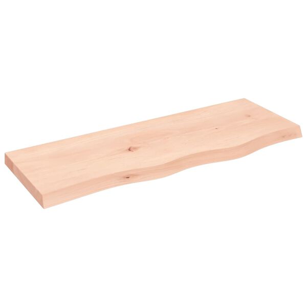vidaXL &Eacute;tag&egrave;re murale 80x30x(2-4) cm bois de ch&ecirc;ne massif non trait&eacute;