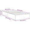 vidaXL Lit de Rangement avec matelas Gris clair 90 x 190 cm tissu