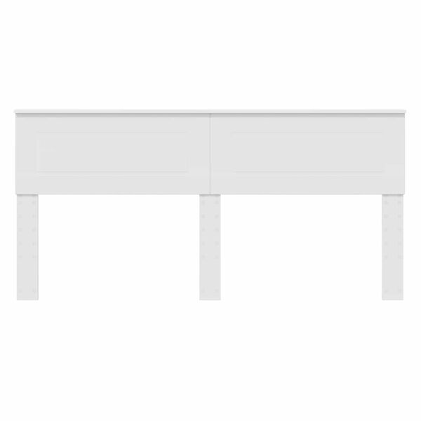 vidaXL T&ecirc;te de lit Blanc 180 cm Bois d'ing&eacute;nierie