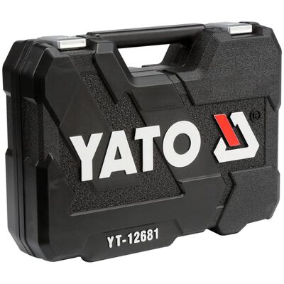 YATO Kit d'outils 94 pcs Métal Noir YT-12681