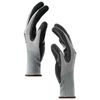 vidaXL Gants de Travail 12 pcs Gris et Noir 8 / m Polyester