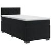 vidaXL Lit boxspring avec matelas Noir 100 x 200 cm Velours