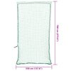 vidaXL Filet pour remorque avec corde &eacute;lastique vert 7x3,5 m PP