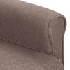 vidaXL Fauteuil de massage Taupe Tissu
