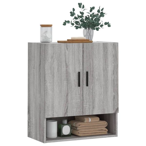 vidaXL Armoire murale sonoma gris 60x31x70 cm bois d'ing&eacute;nierie