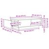 vidaXL Table basse Ch&ecirc;ne artisanal 95 x 55 x 31 cm Bois d'ing&eacute;nierie