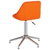 vidaXL Chaises pivotantes &agrave; manger lot de 2 orange similicuir