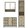 vidaXL Ensemble de meubles de salle de bain 3 pcs ch&ecirc;ne sonoma