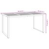 vidaXL Ensemble &agrave; manger de jardin 7 pcs bois d'acacia solide et m&eacute;tal