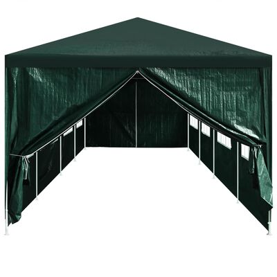 vidaXL Portes de tente de réception 2 pcs avec fermeture éclair Vert