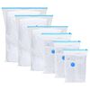 vidaXL Sacs de rangement 5 pcs Transparent et Bleu 80 x 60 cm