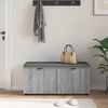 vidaXL Banc d'entr&eacute;e avec coussin Gris Sonoma 100 x 38 x 46 cm