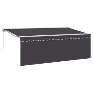 vidaXL Auvent r&eacute;tractable Cr&egrave;me 350 x 200 cm Polyester et Aluminium