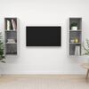 vidaXL Meubles TV muraux 2 pcs Gris b&eacute;ton Bois d'ing&eacute;nierie