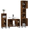 vidaXL Ensemble de meubles de salle de bain 3 pcs Ch&ecirc;ne fum&eacute;
