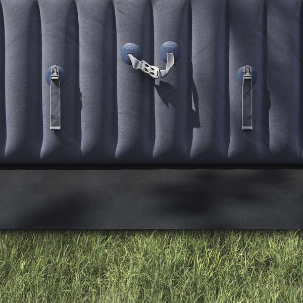 vidaXL Tapis de piscine Noir 820 x 420 x 0,1 cm Tissu non tiss&eacute;