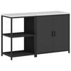 vidaXL Ensemble de rangement cuisine HATTEM 2 pc Noir