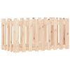 vidaXL Lit surélevé de jardin design de clôture 100x50x50cm pin massif