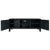 vidaXL Meuble TV M&eacute;tal Style industriel 120 x 35 x 48 cm Noir
