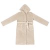 vidaXL Peignoir avec capuche Beige xl Flanelle