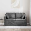 vidaXL Canap&eacute; Gris fonc&eacute; 138 x 78 x 80 cm Velours