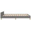 vidaXL Cadre de lit sans matelas gris fonc&eacute; 120x190 cm tissu