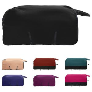 vidaXL Couverture &Eacute;quine Vert fonc&eacute; et noir 135 cm Polyester