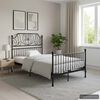 vidaXL Cadre de lit sans matelas noir m&eacute;tal 120x200 cm