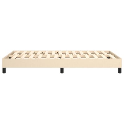 vidaXL Cadre de lit sans matelas crème 120x200 cm tissu