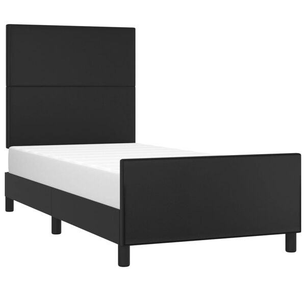 vidaXL Cadre de lit sans matelas noir 90x200 cm similicuir