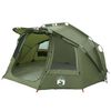vidaXL Tente de pêche 5 personnes vert olive imperméable
