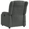 vidaXL Fauteuil inclinable de massage &eacute;lectrique gris fonc&eacute; tissu