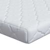 vidaXL Matelas Blanc 120 x 200 cm Tissu jacquard