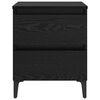 vidaXL Cabinet de chevet 2 pcs Ch&ecirc;ne noir 40 x 35 x 50 cm