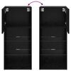 vidaXL Meubles TV muraux 2 pcs Ch&ecirc;ne noir 40,5 x 30 x 90 cm