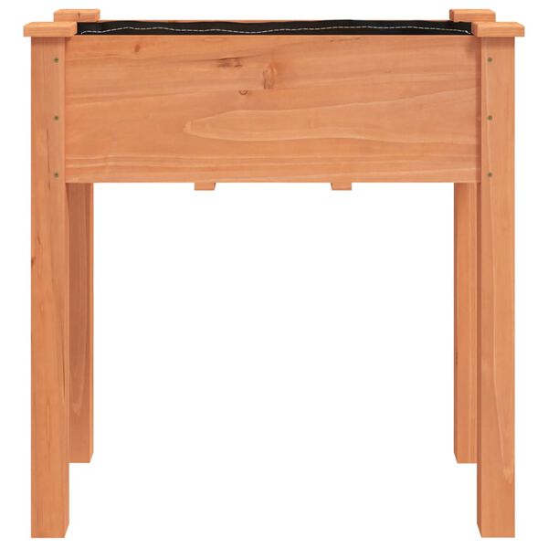 vidaXL Jardinière avec doublure marron 71x37x76cm bois massif de sapin