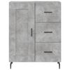 vidaXL Buffet gris b&eacute;ton 69,5x34x90 cm bois d'ing&eacute;nierie